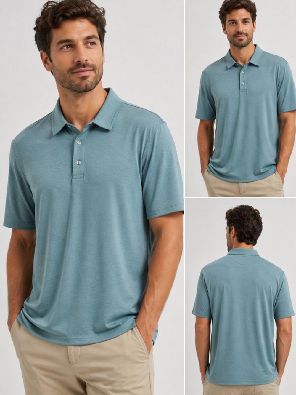 FREE FLY APPAREL Men's Bamboo Flex Polo in Mineral Teal Size XL